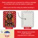Tibetan Terrier Holiday Christmas Porcelain Ornament Christmas Tree Hanging Decorations For Home Christmas Holiday, Rectangle, Gift, Multicolor_maomaolike.com