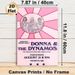 Donna & The Dynamos Themed Painting Poster, Vintage Retro Pink-hued Live Show Scene Poster, Nostalgic Band-inspired Decor Ideal For Home, Music Room_maomaolike.com