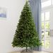 Pre-lit Christmas Tree 6ft Artificial Hinged Xmas Tree With Foldable Stand_maomaolike.com