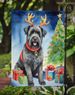 Bouvier Des Flandres Christmas Reindeer Garden Flag Mailbox Flag Decorative Yard Flag Banner Outside Patio Artwork Yard Flower Beds, Garden Size, Multicolor_maomaolike.com
