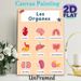 Human Organs Painting Poster, Vibrant Cartoon-style Organs With French Naming Labels Poster, Educational Visual Aid For Anatomy Learning, Suitable For_maomaolike.com