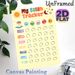 Salah Tracker Painting Poster, Colorful Watercolor-style Weekly Prayer Tracker Poster, Practical Tool To Record Daily Prayer Completion, Suitable For_maomaolike.com