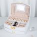 Double-layer Lockable Drawer-style For Earrings And Accessories, Storage Box, Children's Gift Jewelry Box_maomaolike.com