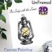 Vintage Lantern Painting Poster, Hand-drawn Sketch-style Poster, Classic Glowing Kerosene Lantern With Cursive "The Lady With The Lamp" Text, Brings_maomaolike.com