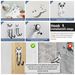 For Hanging Heavy 42 Pounds (Max.) 8 Small Size Hooks, Nainless Wall Hangers Self-adhesive Traceless Transparent Detachable Waterproof Rust-proof Bathroom Kitchen Home A Variety Of Uses_maomaolike.com