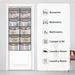 Hot Sale 5-compartment Multi-function Storage Bag Door Back Finishing Large Non-woven Storage Hanging Bag 10-compartment Storage Bag_maomaolike.com