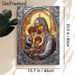 Virgin Mary With Children Religious Painting Poster, Exquisite Orthodox-style Sacred Figure Poster, Gilded Halo & Ornate Detailed Design, Ideal For_maomaolike.com