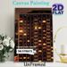 Urban Night High-Rise Painting Poster, Dimly Lit Apartment Building Scene Poster, Vintage Music-themed Wall Decor Suitable For Living Room, Music_maomaolike.com