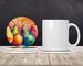 Colorful Pears Large Sandstone Coasters Pack Of 4 Absorbent Round Coasters Decor Gifts For Men Or Women, 4 In, Multicolor_maomaolike.com