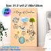 7 Days Of Creation Painting Poster, Soft Watercolor Religious Scene Poster, Clear Display Of The Seven-day Creation Narrative, Ideal For Home, Church_maomaolike.com