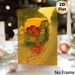 Floral Auto Rickshaw Painting Poster, Warm-hued Whimsical Art Poster, Charming Nostalgic Design Ideal For Living Room, Hallway Wall Decor_maomaolike.com