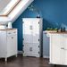 Accent Floor Storage Cabinet Kitchen Pantry With Adjustable Shelves_maomaolike.com