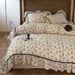 Wholesale INS French Retro Pastoral Style Soft Double Layer Gauze 4-Piece Ruffled Pure Cotton Floral Four-Piece Set_maomaolike.com