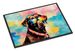 Chocolate Labrador Hippie Dawg Doormat Front Door Mat Indoor Outdoor Rugs For Entryway, Non Slip Washable Low Pile, 24H X 36W_maomaolike.com
