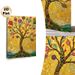 Colorful Tree Of Life Painting Poster, Vibrant Mosaic-style Whimsical Tree Poster, Eye-catching Decorative Artwork Ideal For Living Room, Bedroom And_maomaolike.com