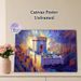 Ancient Temple Painting Poster, Vibrant Impressionist-style Poster, Luminous Historic Temple With Rich Warm Color Tones, Elegant Decorative Piece For_maomaolike.com