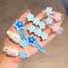 Unisex Dopamine Blue Cute Star Traceless clip Children's hair clip bangs side duck beak clip hair clip_maomaolike.com