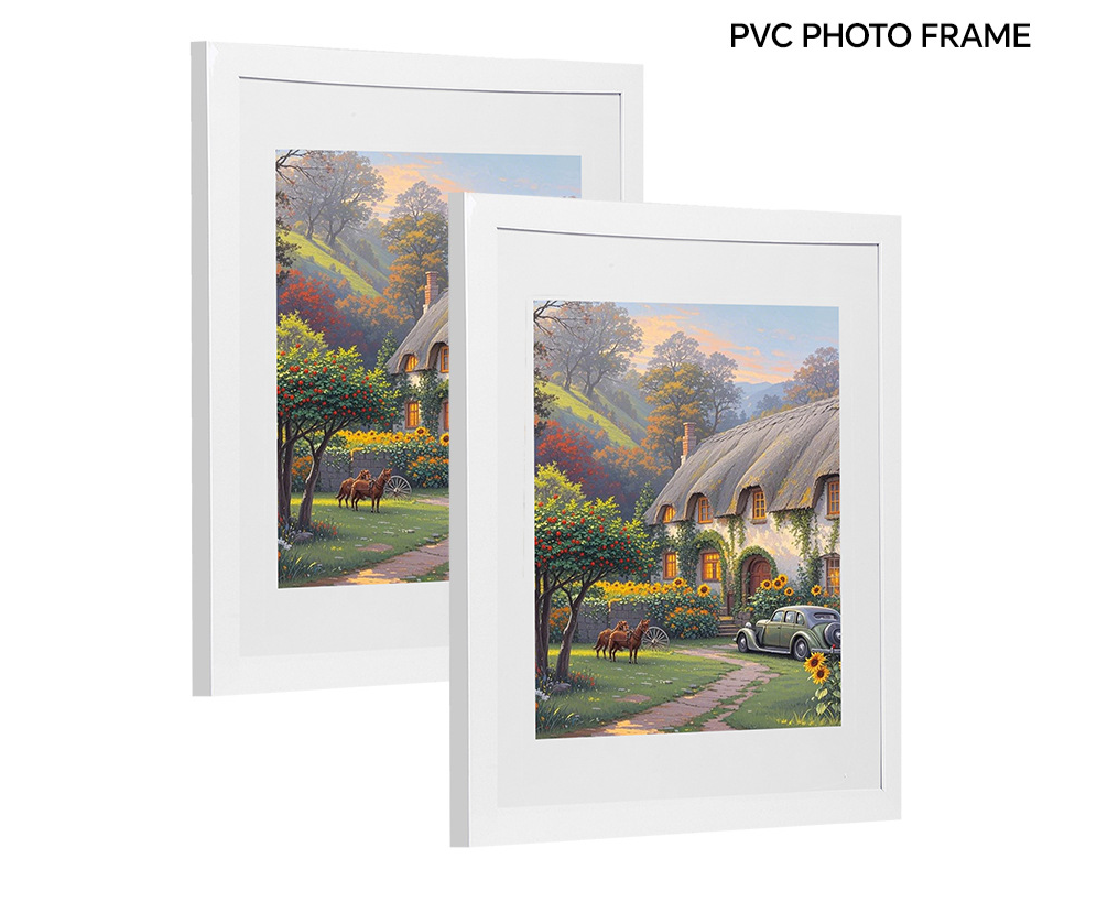 Minimalist PVC Frame Wedding Photos, 8K/12K/16K Photo Frame, Nordic Hollow Design, Suitable For Living Room Or Bedside_maomaolike.com