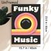 Funky Music Theme Painting Poster, Vintage Warm-toned Rainbow Graphic Poster, Stylish Music-inspired Decor Ideal For Living Room, Music Studio And_maomaolike.com