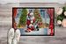 Boston Terrier And Santa Claus Doormat Front Door Mat Indoor Outdoor Rugs For Entryway, Non Slip Washable Low Pile, 24H X 36W_maomaolike.com