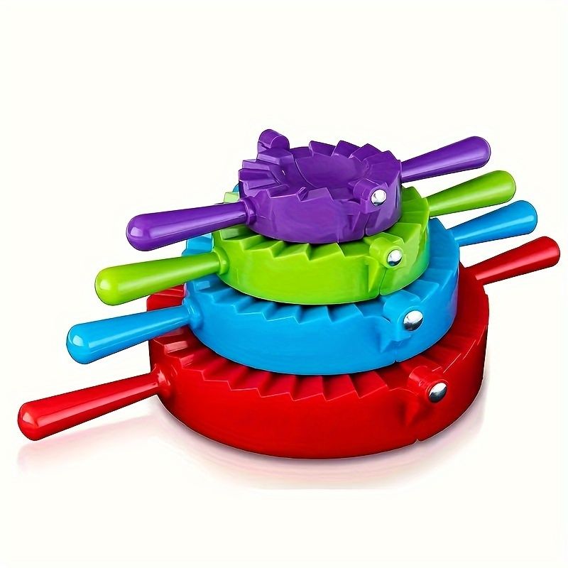 4pcs, Dumpling Maker Kit-Mold Ravioli, Empanadas, Gyozas, Pot Stickers, Jamaican Beef Patties, Pierogi, Calzones Home and Restaurant Use_maomaolike.com