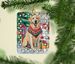Yellow Labrador Retriever Christmas Porcelain Ornament Christmas Tree Hanging Decorations For Home Christmas Holiday, Rectangle, Gift, Multicolor_maomaolike.com