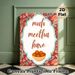 Gulab Jamun Themed Painting Poster, Vibrant Traditional Floral Pattern Poster, Cultural Sweet-inspired Decor Ideal For Kitchen And Dining Spaces_maomaolike.com