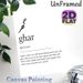 Ghar Definition Painting Poster, Minimalist Black & White Typographic Poster, Warm Heartfelt Home-themed Message Perfect For Living Room, Bedroom_maomaolike.com