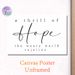 Hope Inspirational Quote Painting Poster, Minimalist Elegant Script & Clean Typography Poster, Uplifting Hopeful Message Ideal For Living Room_maomaolike.com