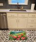 Iowa Wild Prairie Roses In Watercolor Memory Foam Kitchen Mat Machine Washable Anti-Fatigue Mat Cushion Comfort Bath Mat Or Kitchen Rug_maomaolike.com
