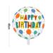 12 Pieces 45cm Happy Birthday Aluminum Foil 4D Balloon Large Round Shape Helium Foil Balloons Floating Balloon Colorful Balloon Party Decoration Supplies For Birthday Party_maomaolike.com