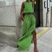 Women's Clothing all-match slit slim solid color suit _maomaolike.com