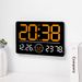 New Living Room Wall Simple Modern LED Digital Bluetooth Automatic Time Setting Electronic Clock 6667_maomaolike.com