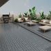 Patio Floor Tiles Pack Of 11 WPC Wood-Plastic Composite Patio Deck Tiles DIY Interlocking Decking Tiles, Quick Deck Floor Tile, Court Tile, Water Resistant Indoor Outdoor -11.8" ASH_maomaolike.com