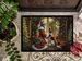English Setter And Santa Claus Doormat Front Door Mat Indoor Outdoor Rugs For Entryway, Non Slip Washable Low Pile, 24H X 36W_maomaolike.com
