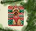 Yorkshire Terrier Yorkie Christmas Porcelain Ornament Christmas Tree Hanging Decorations For Home Christmas Holiday, Rectangle, Gift, Multicolor_maomaolike.com