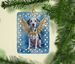 Dalmatian My Angel Porcelain Ornament Christmas Tree Hanging Decorations For Home Christmas Holiday, Rectangle, Gift, Multicolor_maomaolike.com