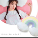 Cute Internet Celebrity Plush Rainbow Bedside Cushion Ins Style Neck Waist Pillow Gift For Girlfriend_maomaolike.com