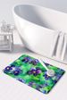 Wisconsin Wood Violets In Watercolor Memory Foam Kitchen Mat Machine Washable Anti-Fatigue Mat Cushion Comfort Bath Mat Or Kitchen Rug_maomaolike.com