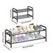 Multi-layered Expandable Shoe Rack, Adjustable Multilayer Shoe Storage Organizer, Space Saving Freestanding Shoe Shelf For Entryway Closet Bedroom_maomaolike.com