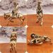 Brass Riding Ornament Metal Craft Old Man Donkey Creative Handicraft Pure Copper Decoration_maomaolike.com