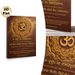 Gayatri Mantra & Om Symbol Painting Poster, Gilded Intricate Mandala Style Poster, Sacred Spiritual Design With Holy Verses, Ideal For Meditation_maomaolike.com