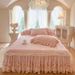 2025 New French Lace Single Piece Style Sheet With Edge All-Season Bed Skirt Cover_maomaolike.com