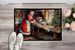 Cookies With Santa Claus Mrs. Claus Doormat Front Door Mat Indoor Outdoor Rugs For Entryway, Non Slip Washable Low Pile, 24H X 36W_maomaolike.com