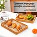 Dessert Fruit Bowl, Restaurant Bread Household Tray, Imitation Rattan Storage Basket, Rectangular Shape_maomaolike.com