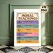 Moral Teachings Painting Poster, Vibrant Typographic Multi-Religious Ethical Quotes Poster, Conveys Universal Positive Values, Ideal For Study_maomaolike.com