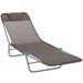 Outsunny Folding Chaise Lounge Chair, Pool Sun Tanning Chair, Outdoor Lounge Chair With 5-Position Reclining Back, Breathable Mesh Seat, Headrest For Beach, Yard, Patio, Brown_maomaolike.com