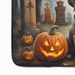 Chocolate Labrador Retriever Spooky Halloween Memory Foam Kitchen Mat Machine Washable Anti-Fatigue Mat Cushion Comfort Bath Mat Or Kitchen Rug_maomaolike.com