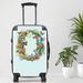 Letter O Luggage, 20/24/28 Inch Luggage, Carry-On, Custom Luggage, Luggage Set, Suitcase, Travel, Vacation, Cabin Suitcase, Custom Suitcase, Personalized Luggage_maomaolike.com