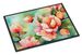 Delaware Peach Blossom In Watercolor Doormat Front Door Mat Indoor Outdoor Rugs For Entryway, Non Slip Washable Low Pile, 24H X 36W_maomaolike.com